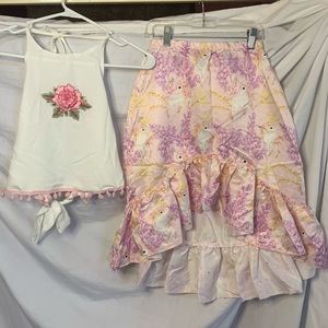NEW Mia Belle girls two piece outfit size 7